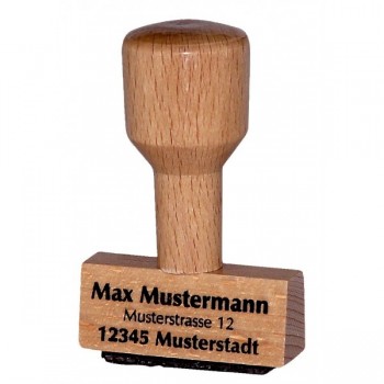 Rechteckige Holzstempel